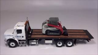 1:34 First Gear Freightliner M2 Rollback & Takeuchi TL8 CTL United Rentals