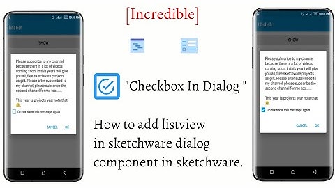 [Incredible] How to add checkbox in sketchware dialog component in sketchware.