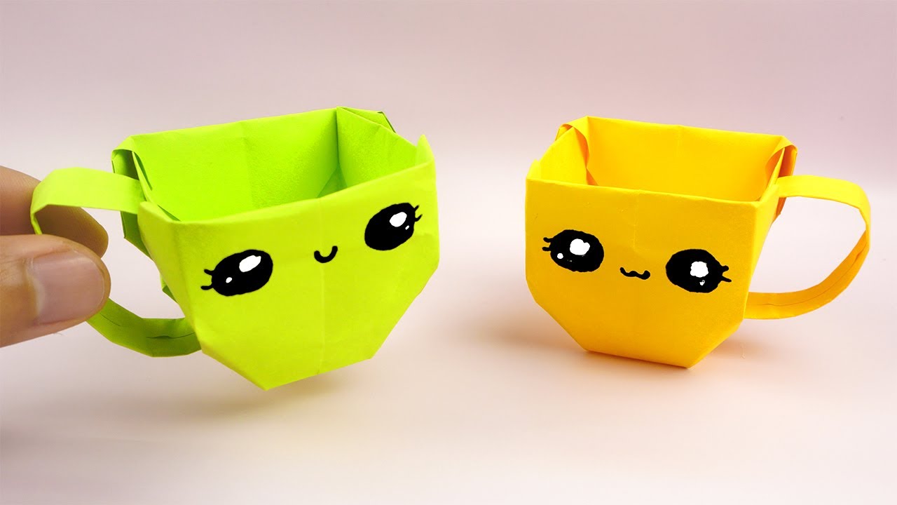 Cómo hacer una Taza de papel | Taza de origami