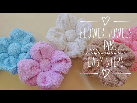 How to make a flower towel พับผ้าขนหนู