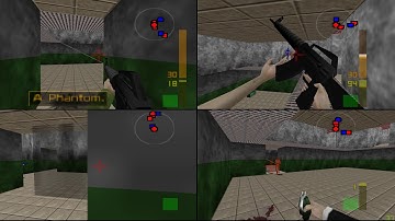 Goldeneye X - 16:9 Splitscreen multiplayer gameplay