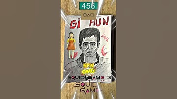 Player 456 GI HUN From squid game season 3 Drawing #squidgame #gihun #shorts