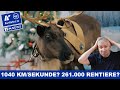 Wie schnell müsste der Schlitten vom Weihnachtsmann fliegen und wieviele Rentiere bräuchte er?