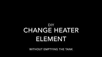 DIY Change water heater element WITHOUT emptying the tank!!