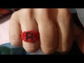 Tutorial anillo personalizado, anillo con inicial en macrame por RD ARTE