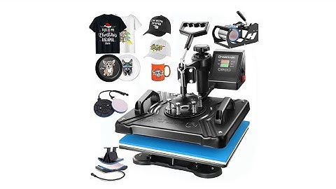 AKEYDIY 5 in 1 Heat Press Machine for t Shirts Professional Swing Away