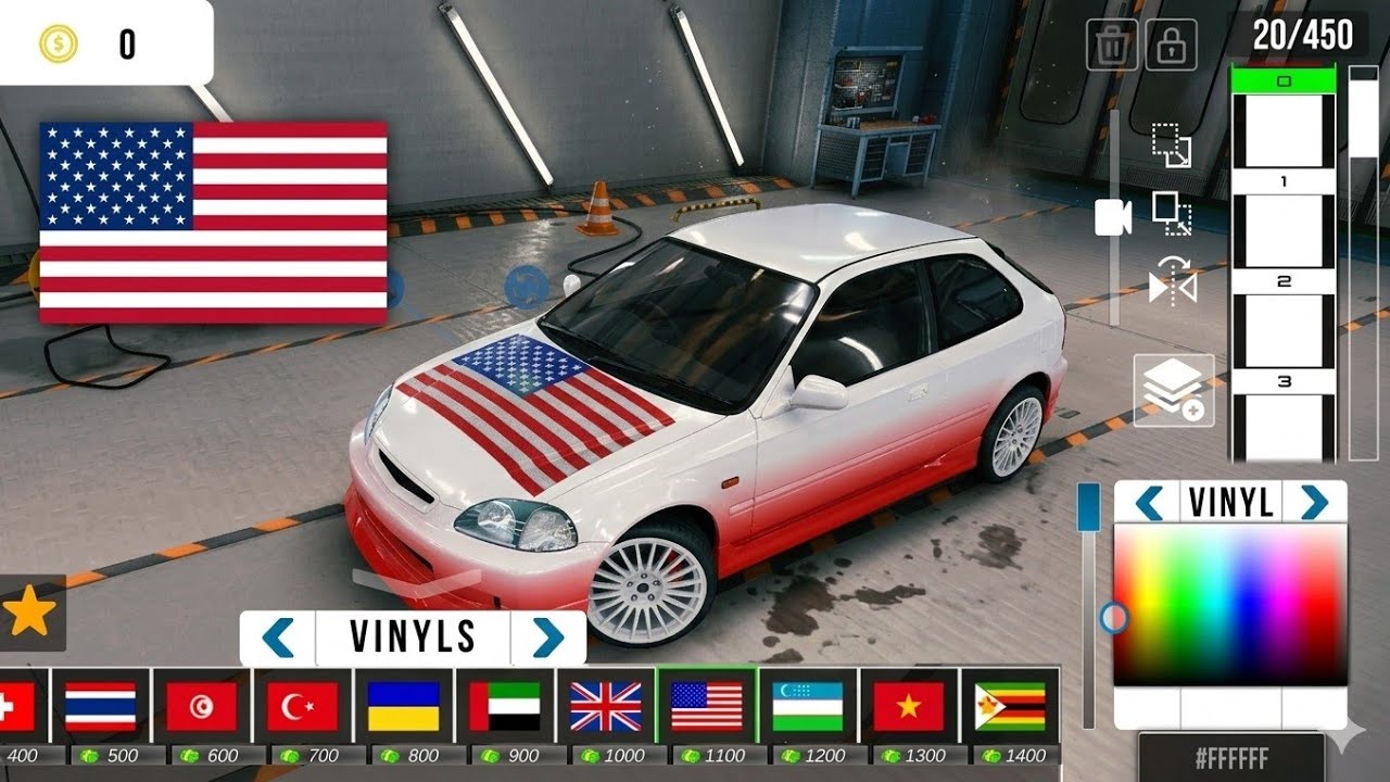 How to add USA Flag (EASY) | Car parking multiplayer 