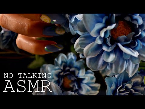 ASMR 1h Fake Flower Rustling (🎧 NO TALKING | soft crinkles, close-up sounds)