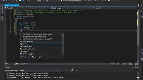 Program that prints a text of 4 lines