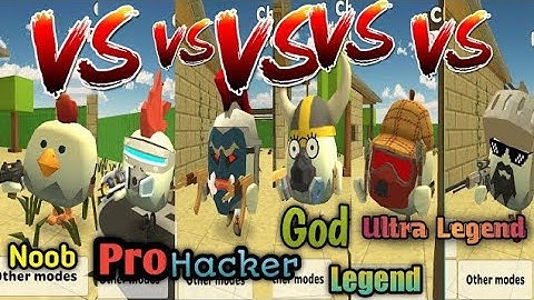NOOB VS PRO VS H@CKER VS GOD VS LEGEND IN CHICKEN GUN GAME!