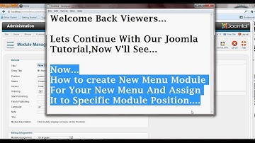 BestWebsitesDesigner.com Joomla Tutorial How to create menu module,and add menu item