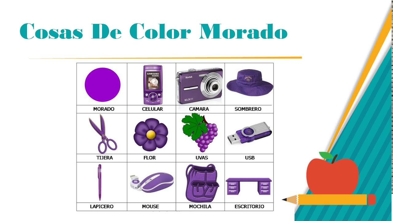 El Color Morado// Clase De Kinder. 