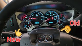 0713 GM 4 gauge to 6 gauge cluster swap with odometer correction