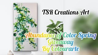 Colourarte Abundance of color Spring Giveaway!! #fluidart #acrylicpouring #abstractart