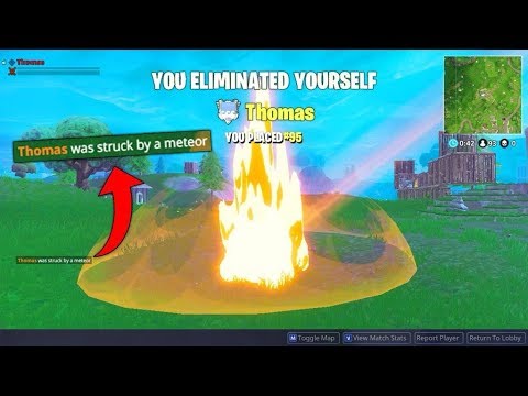 i got killed by a meteor fortnite funny fails and wtf moments 6 - what is the meteor in fortnite