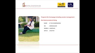Program the homepage | Task 08 | Java institute