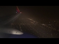 Amazing landing through low cloudy weather into Midway