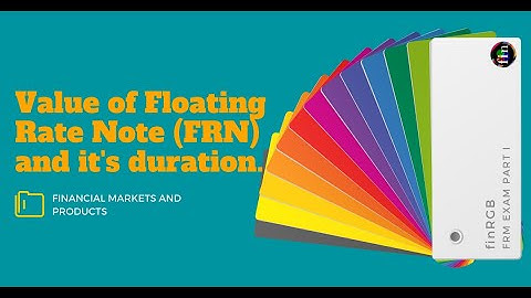 How to find the Value (and Duration) of a Floating Rate Note?