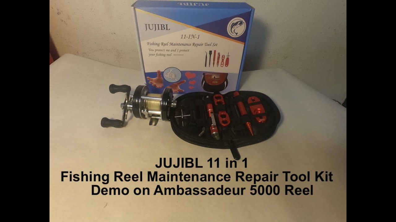 JUJIBL Fishing Reel Tool and Maintenance Kit 