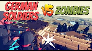 TABS - WW2 GERMAN SOLDIERS VS 250x ZOMBIES: CAN GERMAN SOLDIERS SURVIVE THE WAVE OF ZOMBIES?