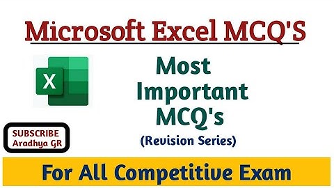 Microsoft Excel MCQ