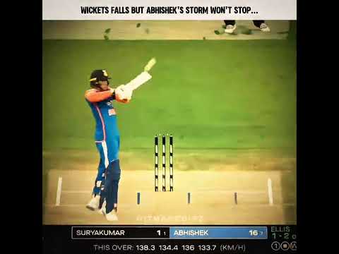 abhi-shake🔥👽 #cricket #viral #shortsfeed #trendingshorts #abhisheksharma #shorts #aaryankelvin #yt