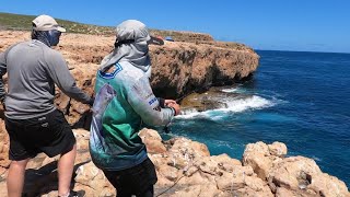 Fishing the cliffs at Steep Point Western Australia 2021