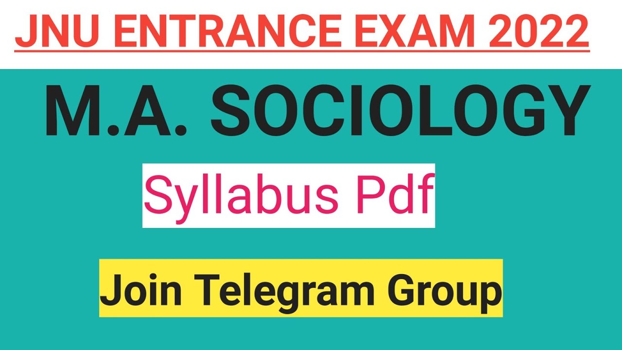 jnu phd sociology entrance syllabus