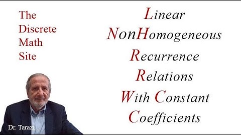 Linear Nonhomogeneous Recurrence Relations