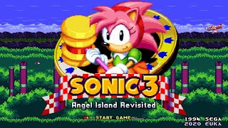 Sonic 3 A.i.r: Amy Galore (Customizable O&S Amy 2.0) ✪ Full Game Playthrough (1080P/60Fps)