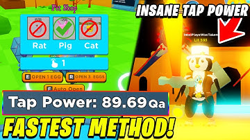 BEST METHOD FOR NOOBS TO GET INSANE TAP POWER! | Tapping Simulator