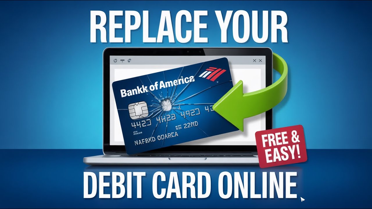 How to Replace a Damaged Bank of America Debit Card Online (Replacement