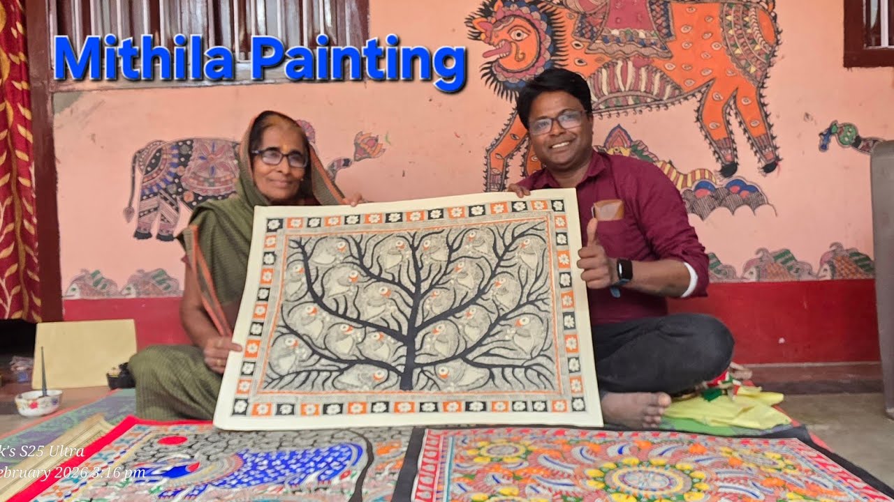 Mithila Art/Madhubani Painting 🎨🖼  #madhubanipainting #mithilaarts #mithilanchal #bihar #jitwarpur