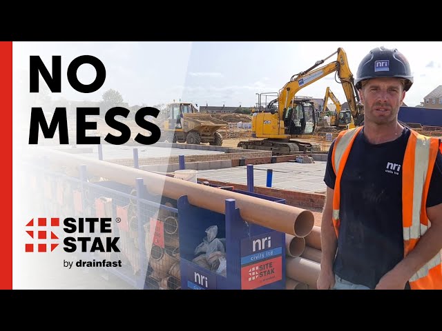 Watch Keeping a building site tidy while installing drainage - NRI Civils review The SiteStak System on YouTube.