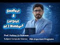 Python Program to Find the Largest and Smallest of Three Numbers