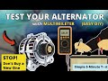 How to Test an Alternator with a Multimeter (DIY Guide)