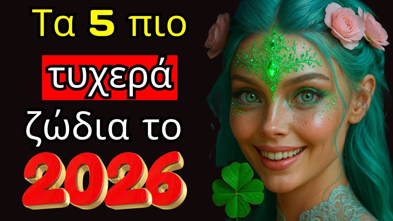 Τα 5 πιο τυχερά ζώδια το 2026.