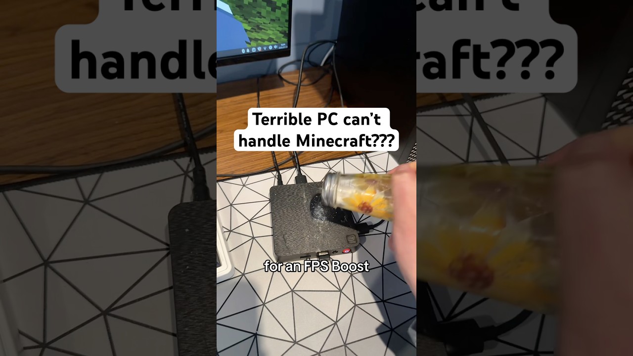 Terrible PC can&rsquo;t handle Minecraft?? #pc #linux #techtok