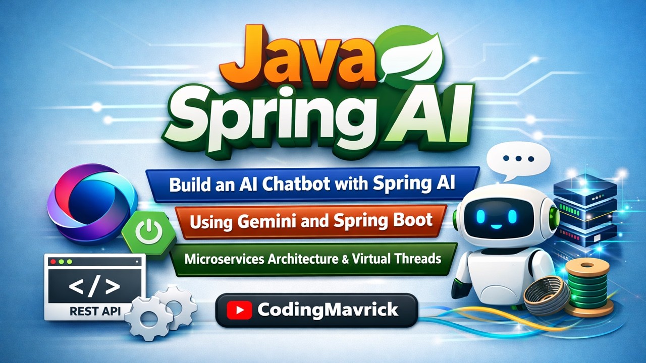 How to create AI Chatbot in Java Spring AI + Gen AI | Virtual Threads ...