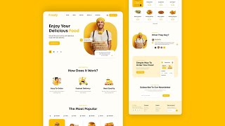 Fast Food Delivery Web Design using HTML, CSS, and JavaScript
