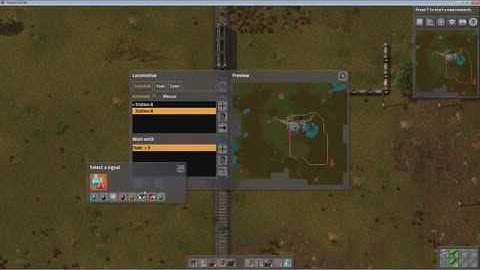 Train schedule problem in Factorio