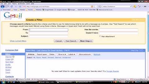 How To Configure And Use Gmail 1 - Gmail Inbox And Filters