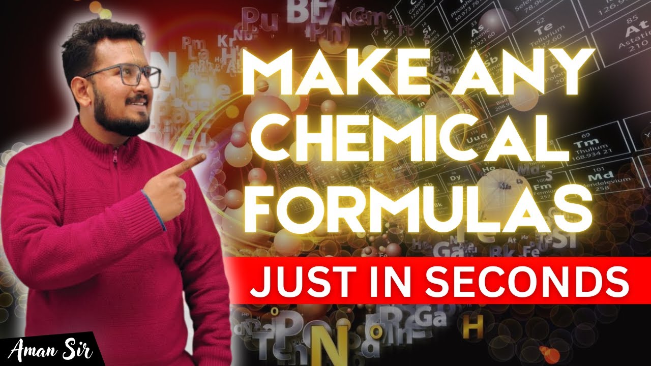 Super Trick to make Chemical Formula in Seconds 🔥l Aman Sir I Class 9 l Class 10 