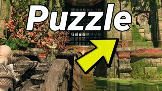 The Jungle Water Dam Vine Puzzle God of War Ragnarok Return of The River Wheel Puzzle Vanaheim screenshot 2