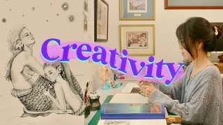 Ep.78 | How To Stay Creative As Artists 🖼️ | Cozy Art Vlog | Draw Mermaids With Me