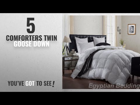 top-10-comforters-twin-goose-down-[2018]:-egyptian-bedding-luxurious-1200-thread-count-goose-down