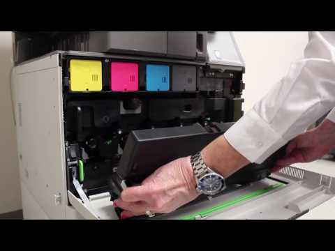 Changing the Waste Toner on a Sharp mx 4070 Copier