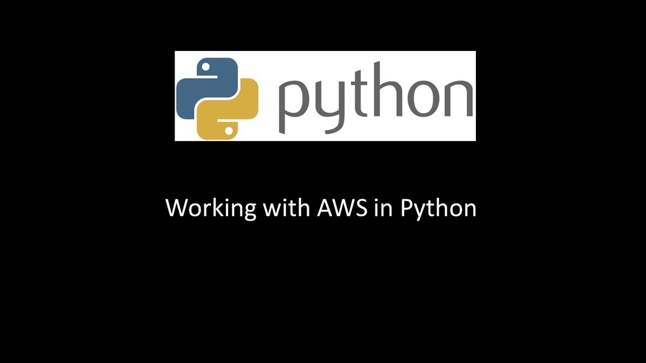 Working with AWS in Python