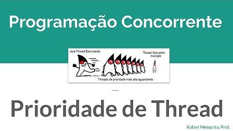 Programação Concorrente - Java Threads - Prioridades e Agendamento de Threads