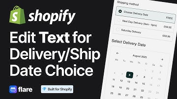 Customize Delivery Date Picker Text in Shopify with Flare App